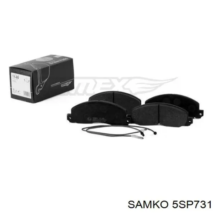 Гальмівні колодки Samko 5SP731 ціна, від 17.68 USD