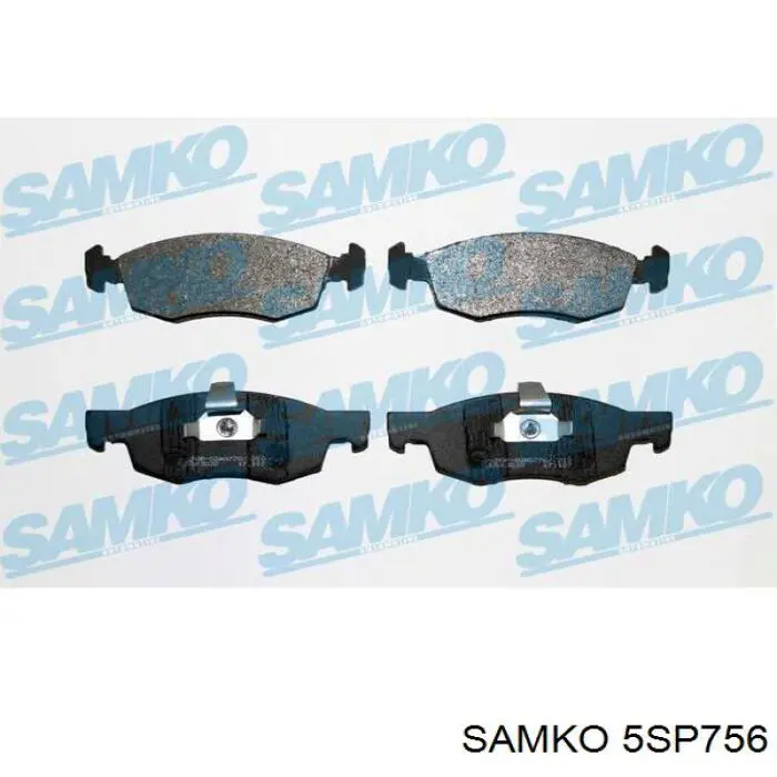5SP756 Samko колодки гальмівні передні, дискові