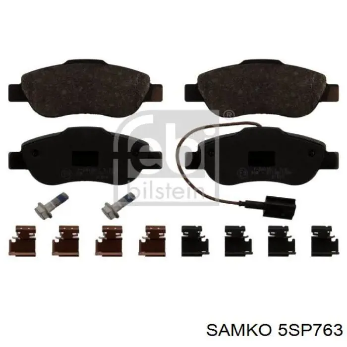 Гальмівні колодки Samko 5SP763 ціна, від 13.84 USD