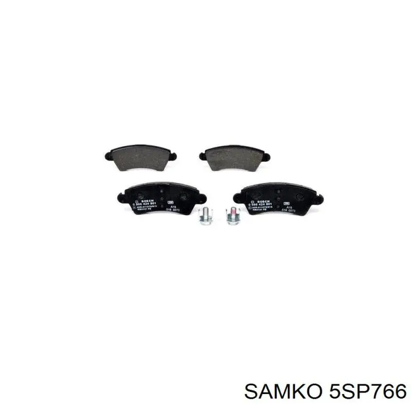5SP766 Samko колодки гальмівні передні, дискові