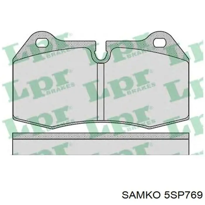 Колодки гальмівні передні, дискові 5SP769 Samko