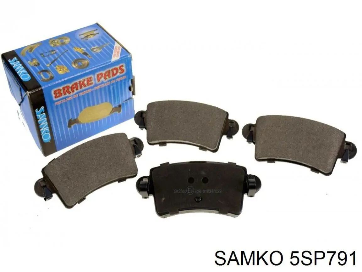5SP791 Samko колодки гальмові задні, дискові