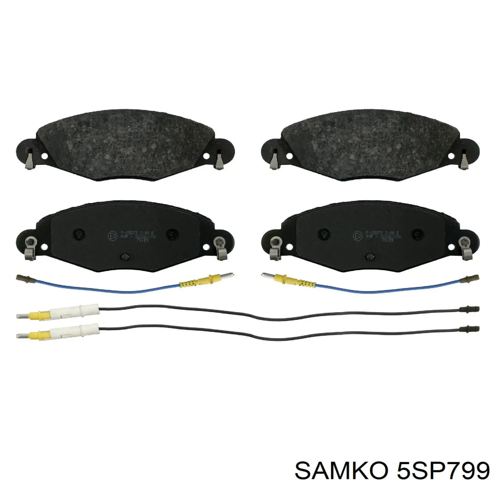 5SP799 Samko колодки гальмівні передні, дискові