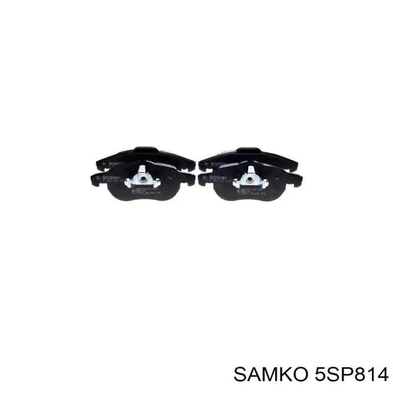 Купити 5SP814 Samko Колодки гальмівні передні, дискові