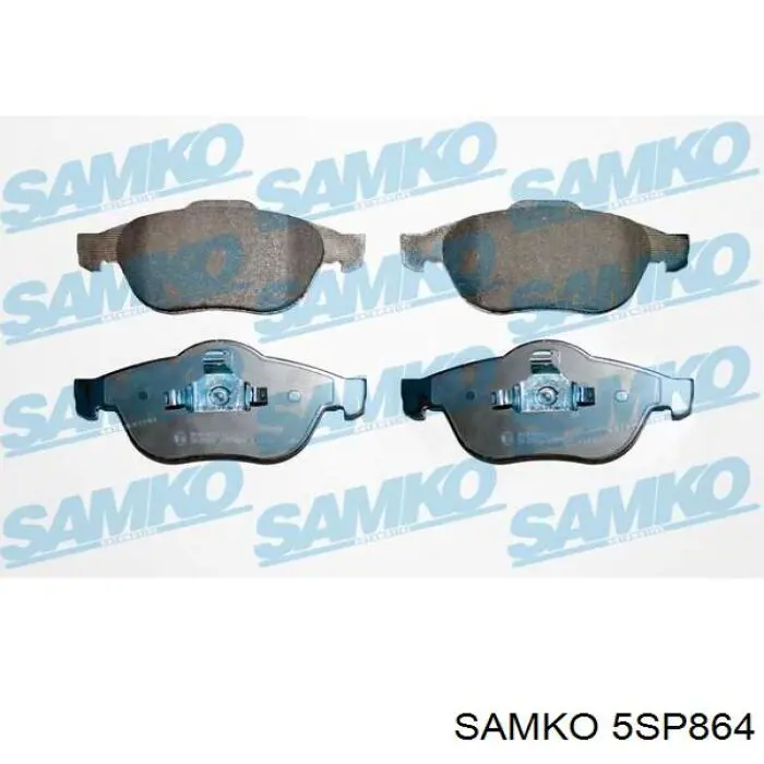 Гальмівні колодки Samko 5SP864 ціна, від 16.76 USD