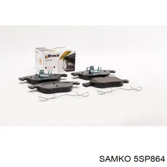 Купити 5SP864 Samko Колодки гальмівні передні, дискові