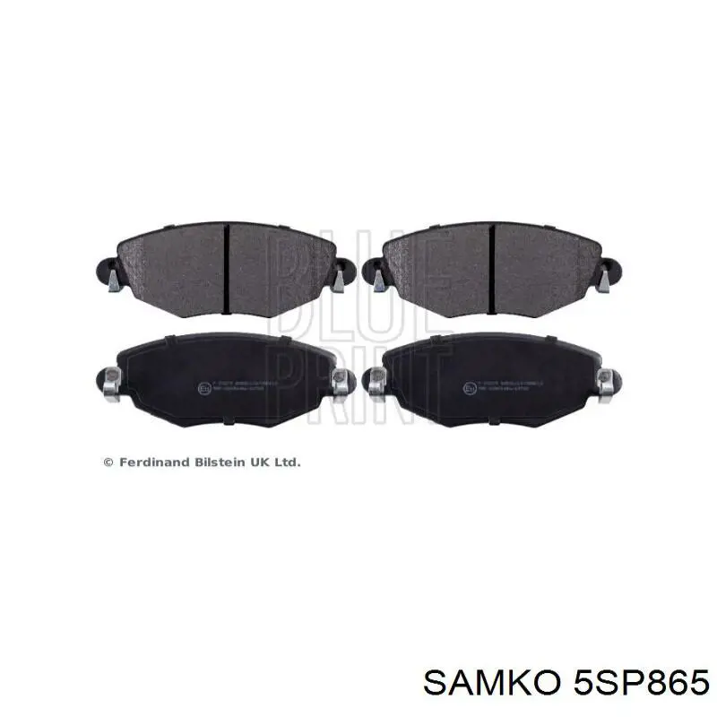 5SP865 Samko Передні гальмівні колодки