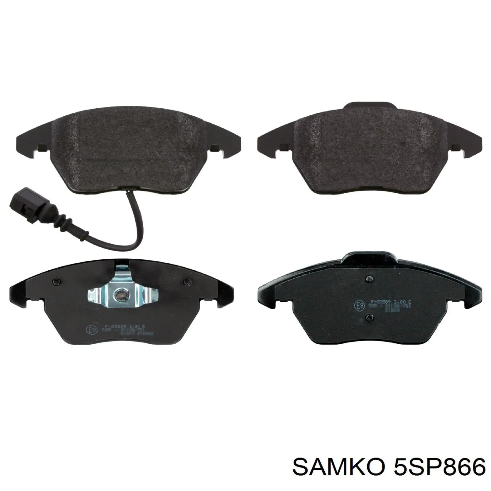 5SP866 Samko колодки гальмівні передні, дискові