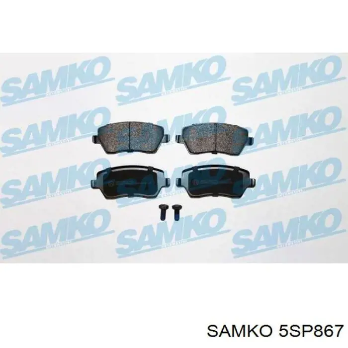 Гальмівні колодки Samko 5SP867 ціна, від 16.41 USD