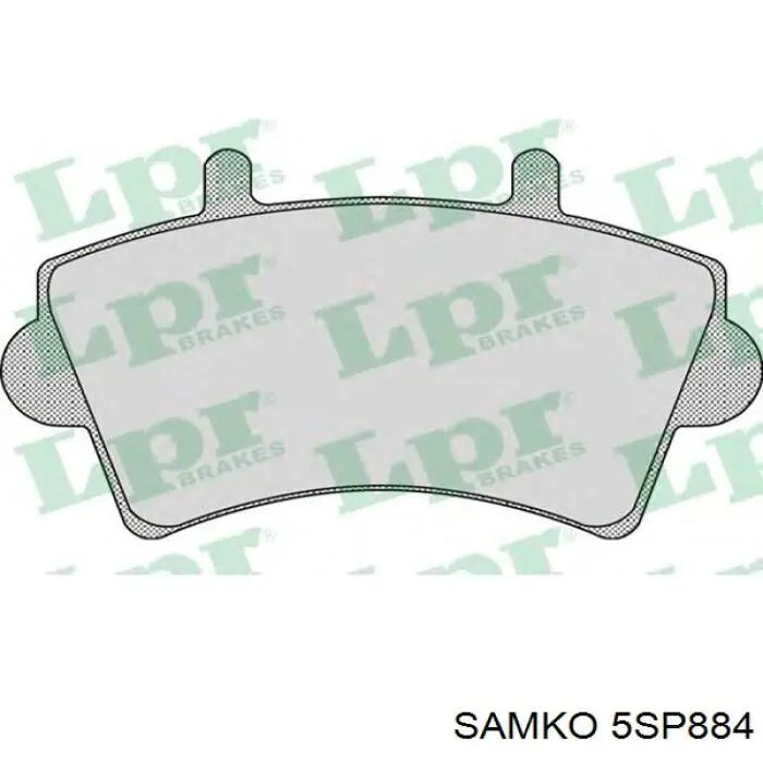 5SP884 Samko Передні гальмівні колодки