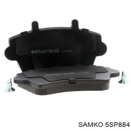 Купити 5SP884 Samko Колодки гальмівні передні, дискові