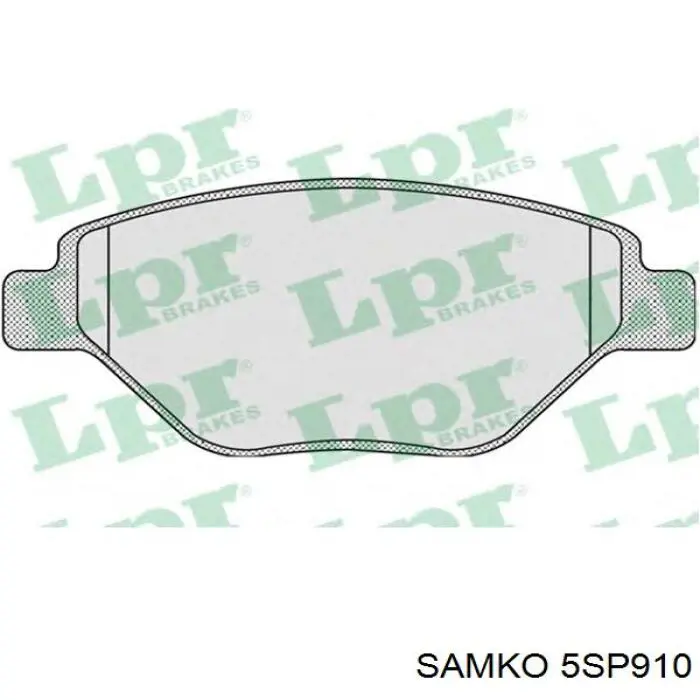 Купити 5SP910 Samko Колодки гальмівні передні, дискові