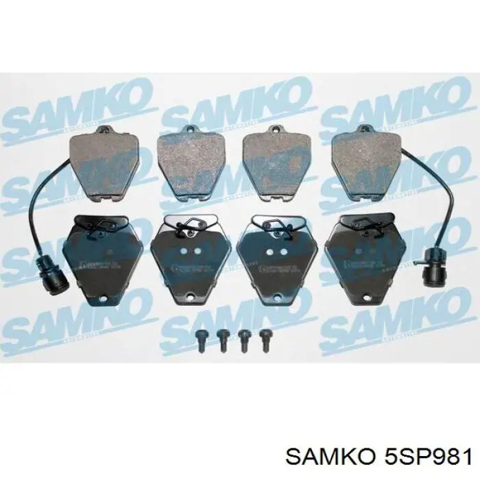Купити 5SP981 Samko Колодки гальмівні передні, дискові