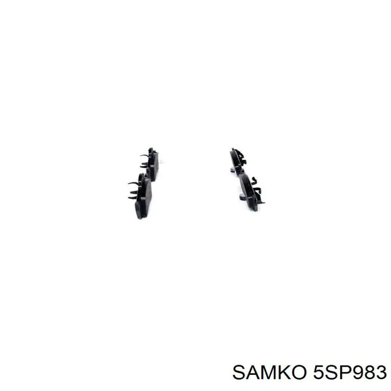 Передні тормозні колодки 5SP983 Samko