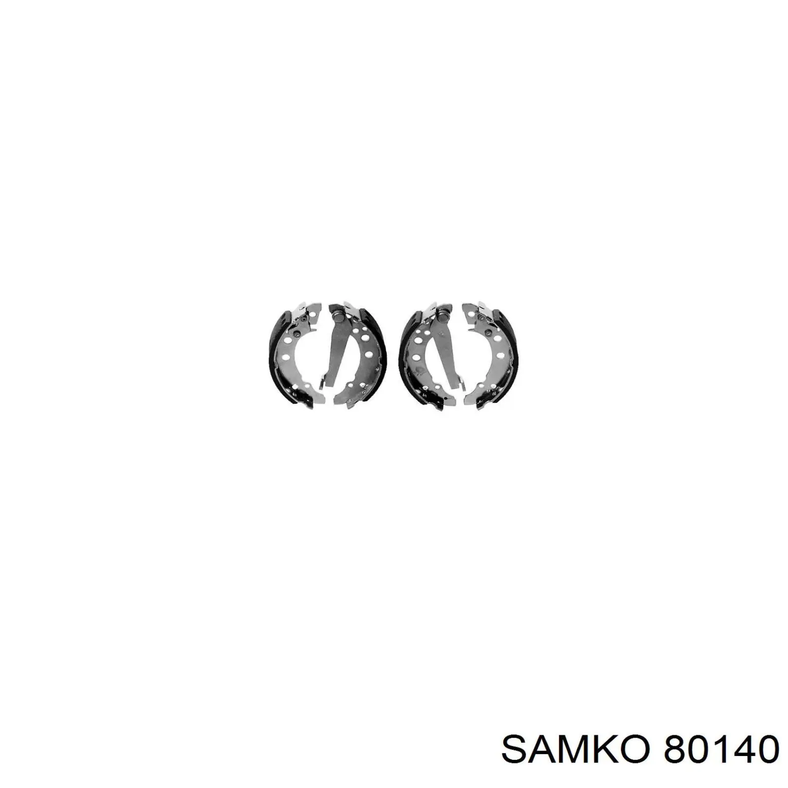 Колодки гальмові задні, барабанні Samko 80140 ціна, від 11.89 USD