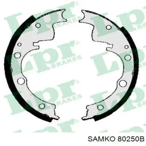 80250B Samko Колодки гальмівні задні, барабанні