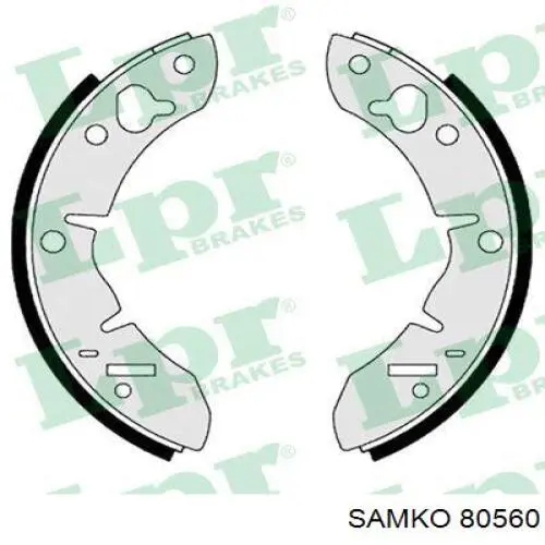 Колодки гальмові задні, барабанні 80560 Samko