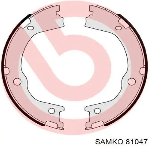 Колодки ручника / стоянкового гальма Samko 81047 ціна, від 22.97 USD
