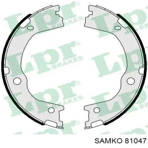 Колодки ручника/стоянкового гальма 81047 Samko