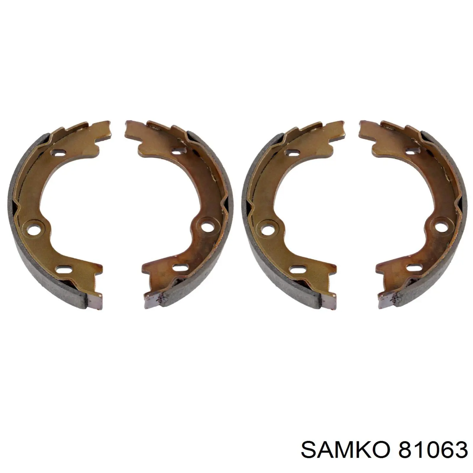 81063 Samko Гальмівні колодки ручника