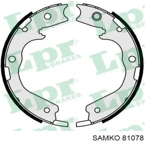 Колодки гальмові задні, барабанні 81078 Samko