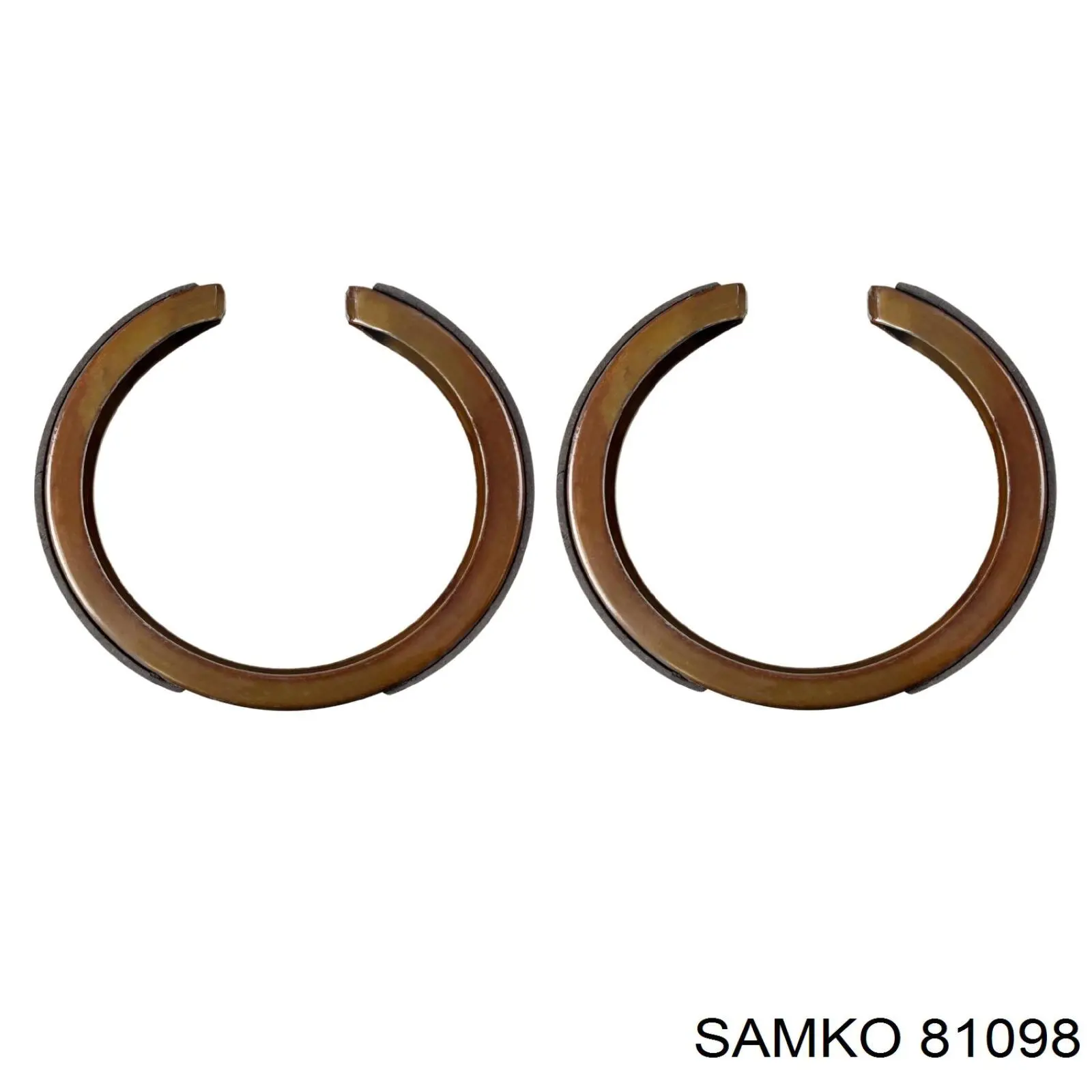 81098 Samko колодки ручника/стоянкового гальма