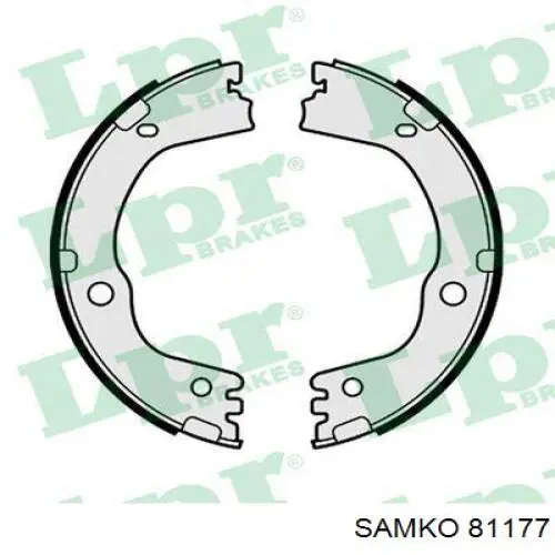 Колодки ручника/стоянкового гальма 81177 Samko