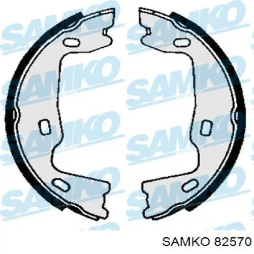 Колодки ручника / стоянкового гальма Samko 82570 ціна, від 12.87 USD