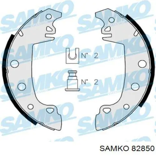 Купити 82850 Samko Колодки гальмові задні, барабанні