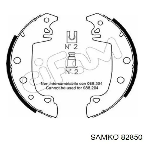 Колодки гальмові задні, барабанні Samko 82850 ціна, від 19.43 USD
