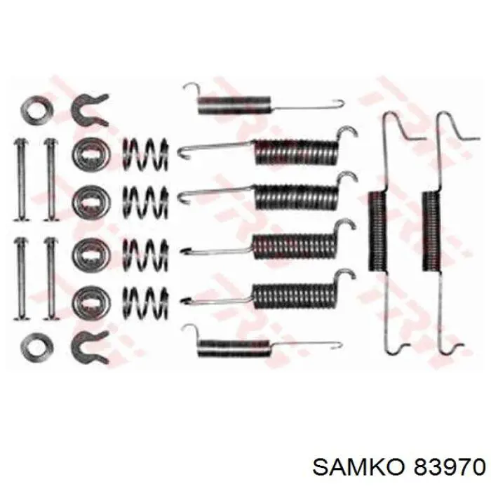 Гальма робочі задні ножні і гальмівні барабани Samko 83970