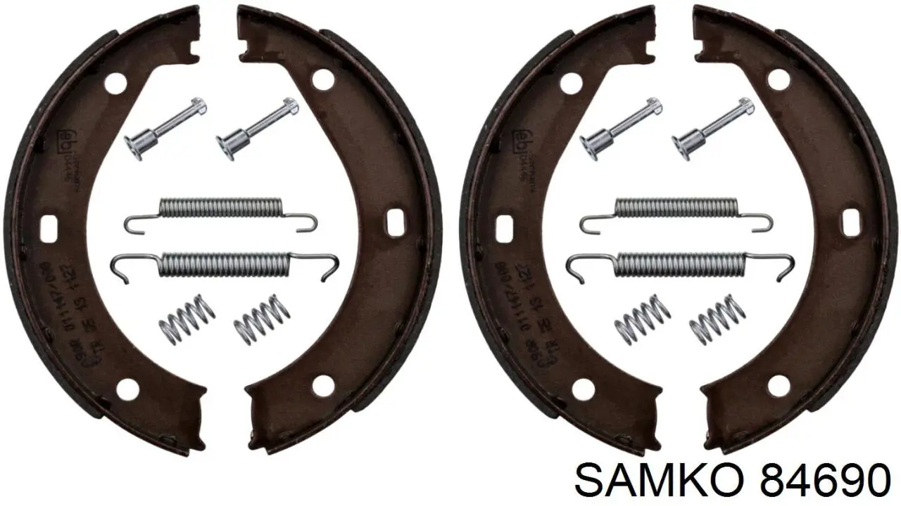 Колодки ручника / стоянкового гальма Samko 84690 ціна, від 12.84 USD