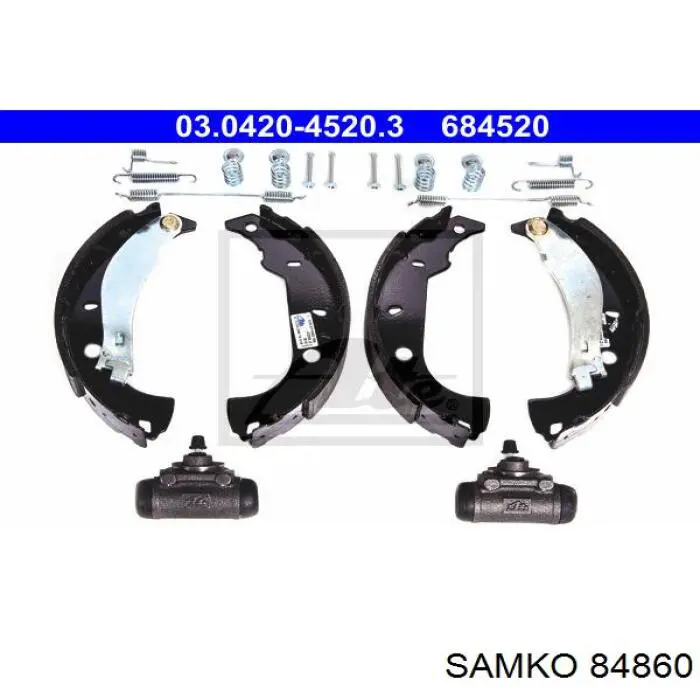 Колодки гальмові задні, барабанні Samko 84860 ціна, від 18.68 USD
