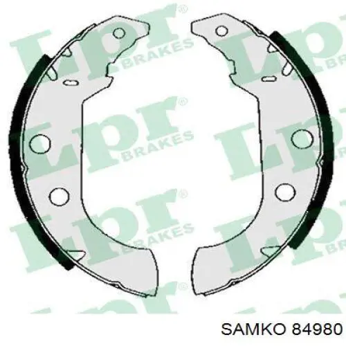 Купити 84980 Samko Колодки гальмові задні, барабанні