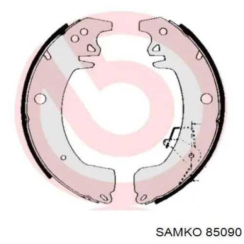 Колодки гальмові задні, барабанні 85090 Samko