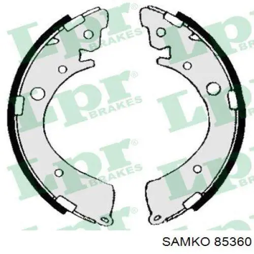 Колодки гальмові задні, барабанні 85360 Samko