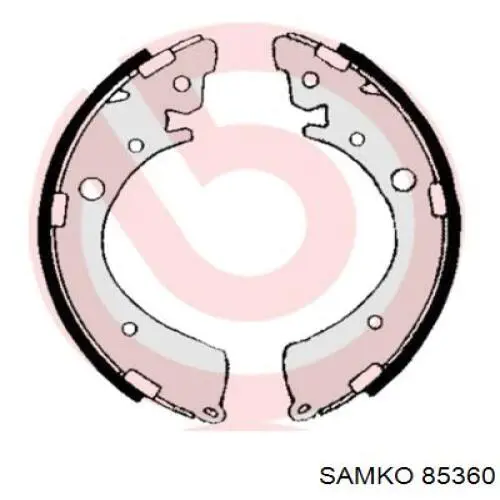 Колодки гальмові задні, барабанні Samko 85360 ціна, від 13.39 USD