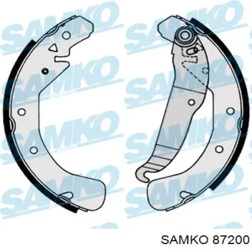 Купити 87200 Samko Колодки гальмові задні, барабанні