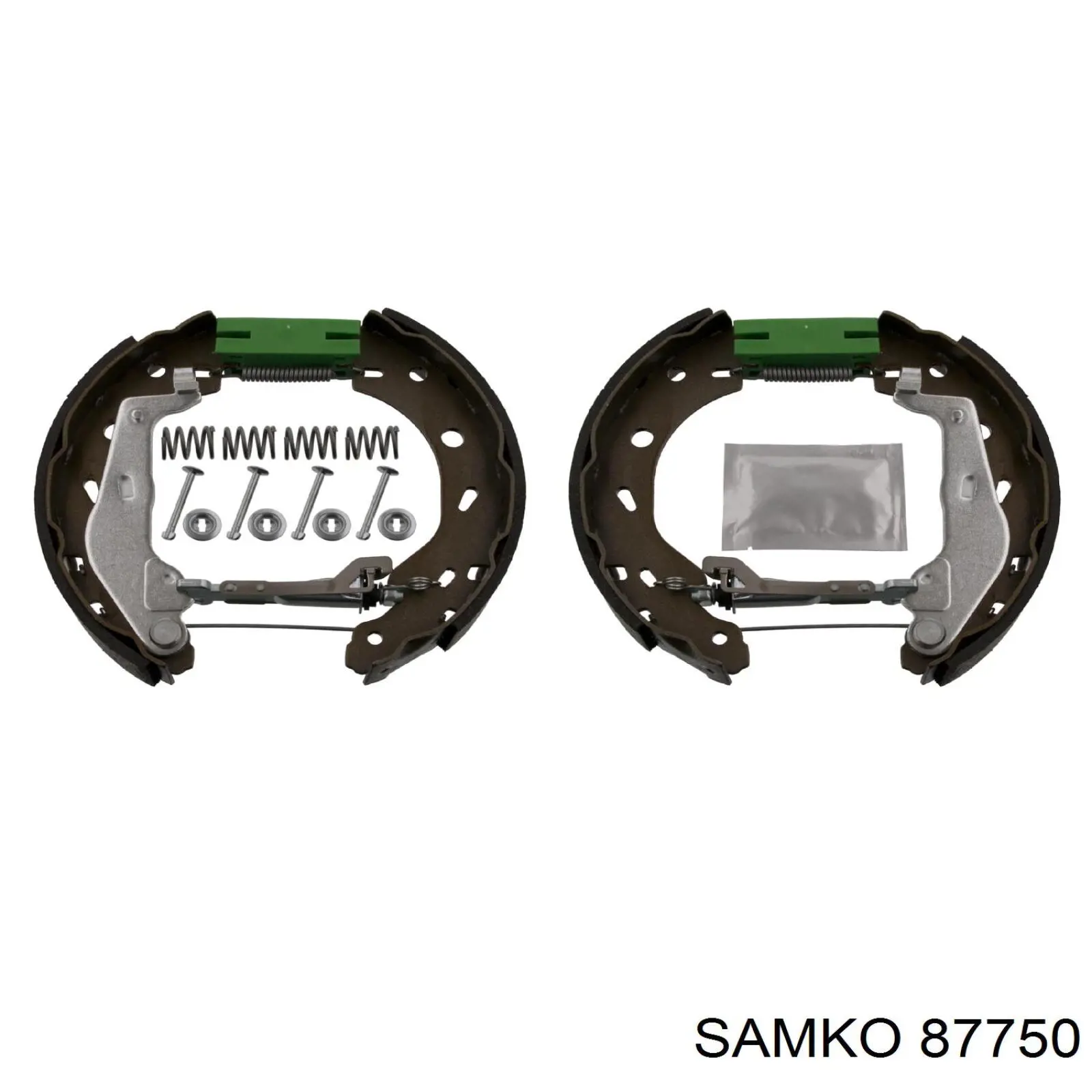 Колодки гальмові задні, барабанні 87750 Samko