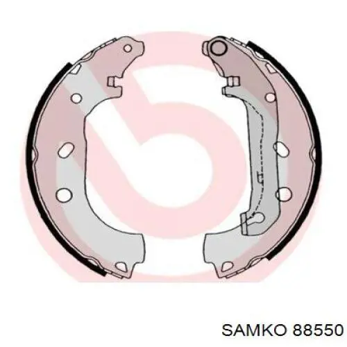 Колодки гальмові задні, барабанні Samko 88550 ціна, від 26.40 USD