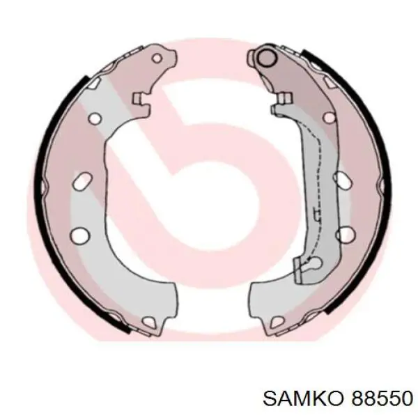 Купити 88550 Samko Колодки гальмові задні, барабанні