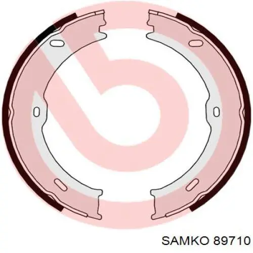 Колодки ручника / стоянкового гальма Samko 89710 ціна, від 21.42 USD