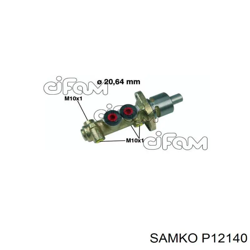 Купити P12140 Samko Головний гальмівний циліндр