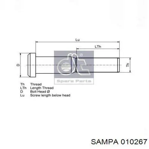 Купити 010267 Sampa Otomotiv‏ Шпилька колісна, задня