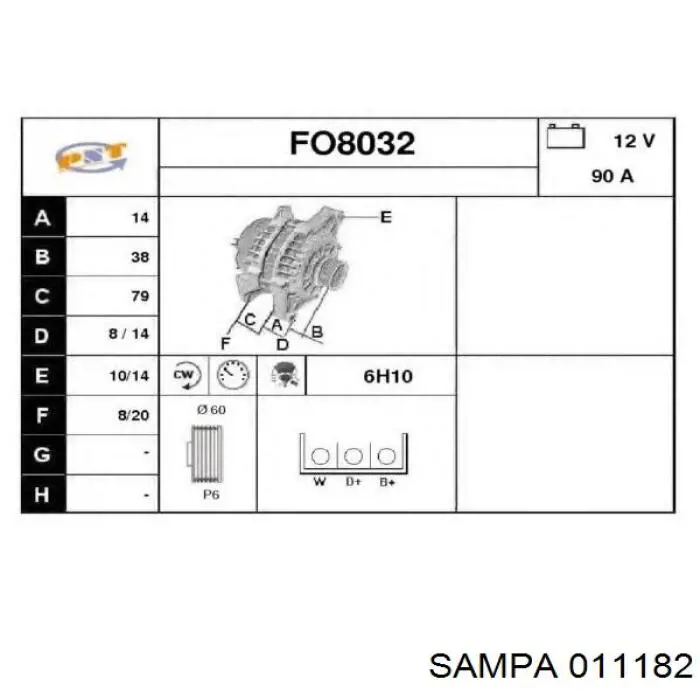 Підвісний підшипник карданного валу Sampa Otomotiv‏ 011182 ціна, від 24.84 USD