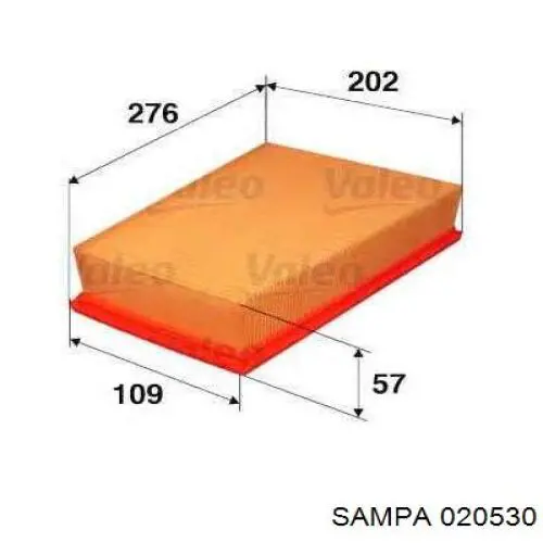 020530 Sampa Otomotiv‏ Сайлентблок переднього нижнього важеля
