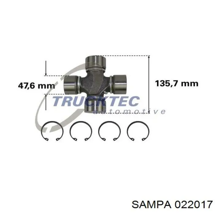 Купити 022017 Sampa Otomotiv‏ Хрестовина карданного валу