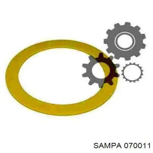 Сальник задньої маточини 070011 Sampa Otomotiv‏