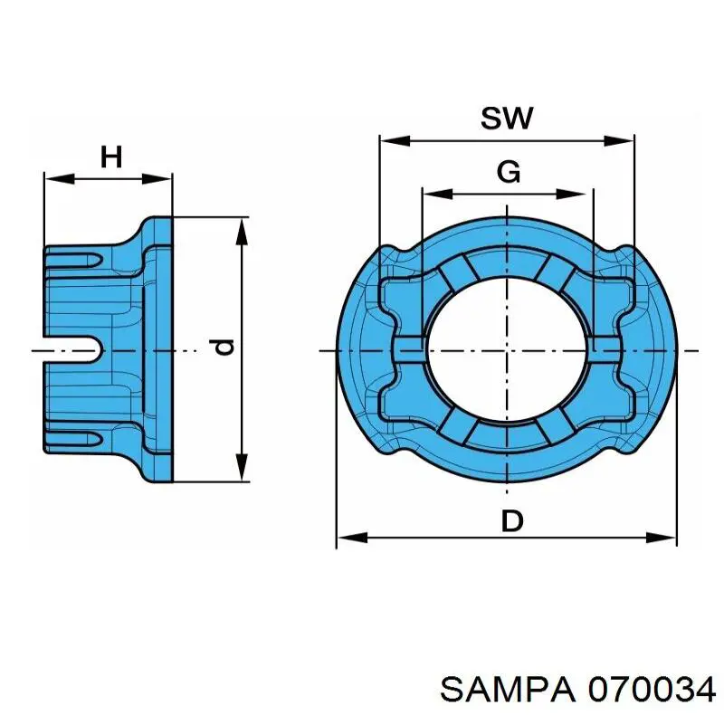  Sampa Otomotiv‏ 070034 ціна, від 7.93 USD