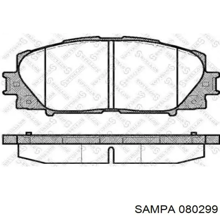 080299 Sampa Otomotiv‏ втулка стійки переднього стабілізатора